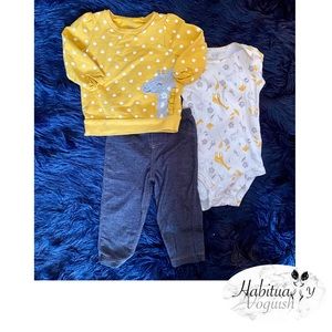 Carters 3 piece set size 9 months perfect conditio